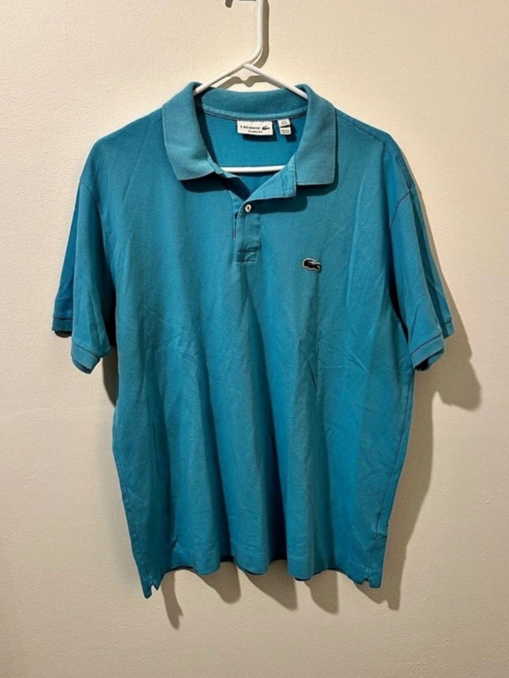 Lacoste Classic Fit Polo in Blue Size XL